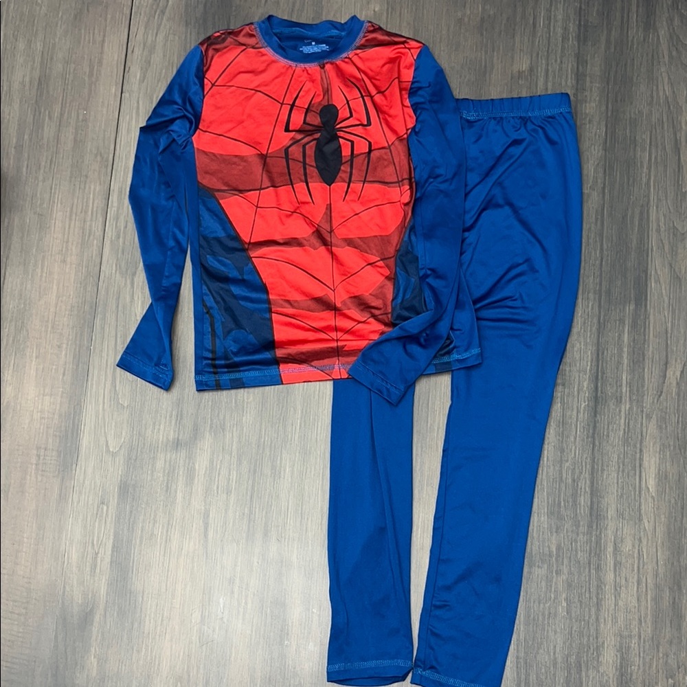 Spider-Man Pajama Set in Red and Blue Cuddl Dud Size M